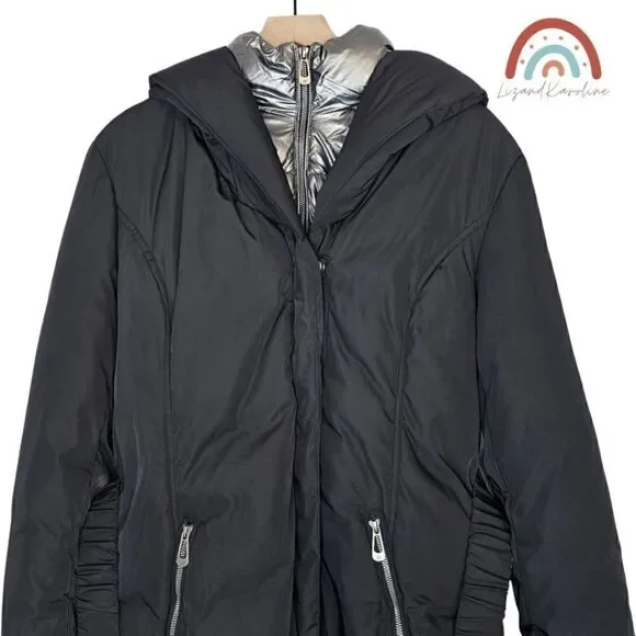 New! Noize Ariana Parka Insulated Puffer Belted Hooded Jacket NWOT - Picture 6 of 16